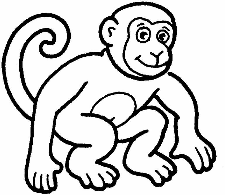 Cartoon Monkey Face | clip art, clip art free, clip art borders 