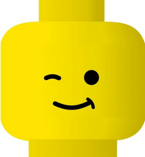 Winking LEGO Minifigure Head - Iconic Playful Expression