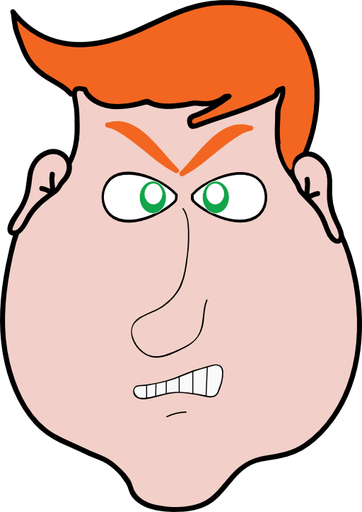 Angry Man Orange Hair Clipart | i2Clipart - Royalty Free Public 