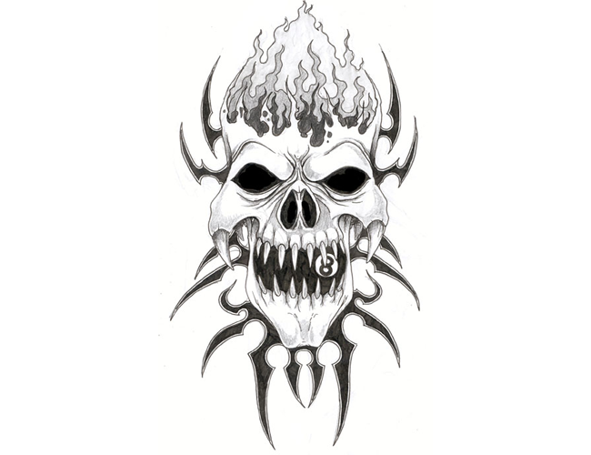 free-skull-tattoo-stencils-209 - Tattoos Design Ideas