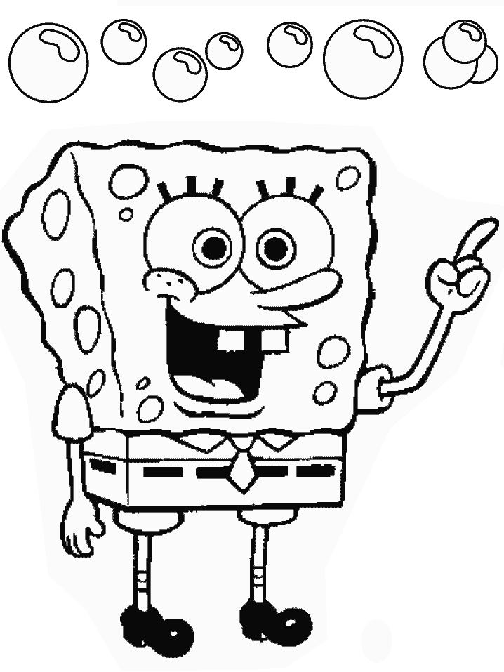 spongebob chef coloring pages