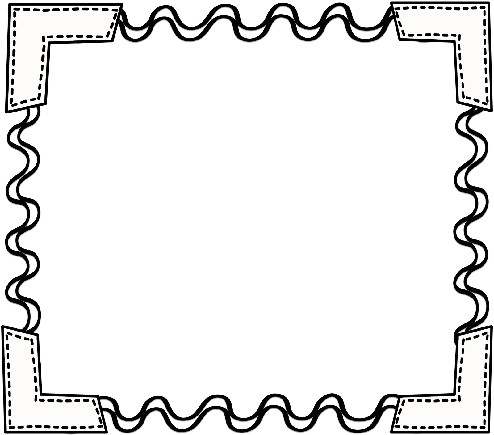 Free Black And White School Border, Download Free Black And White