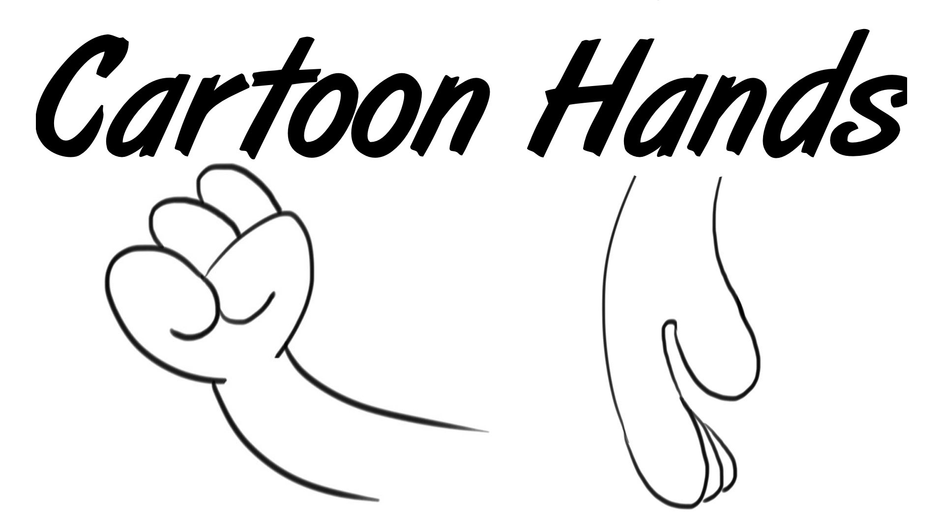 Draw Cartoon Peace Hand Clip Art Library