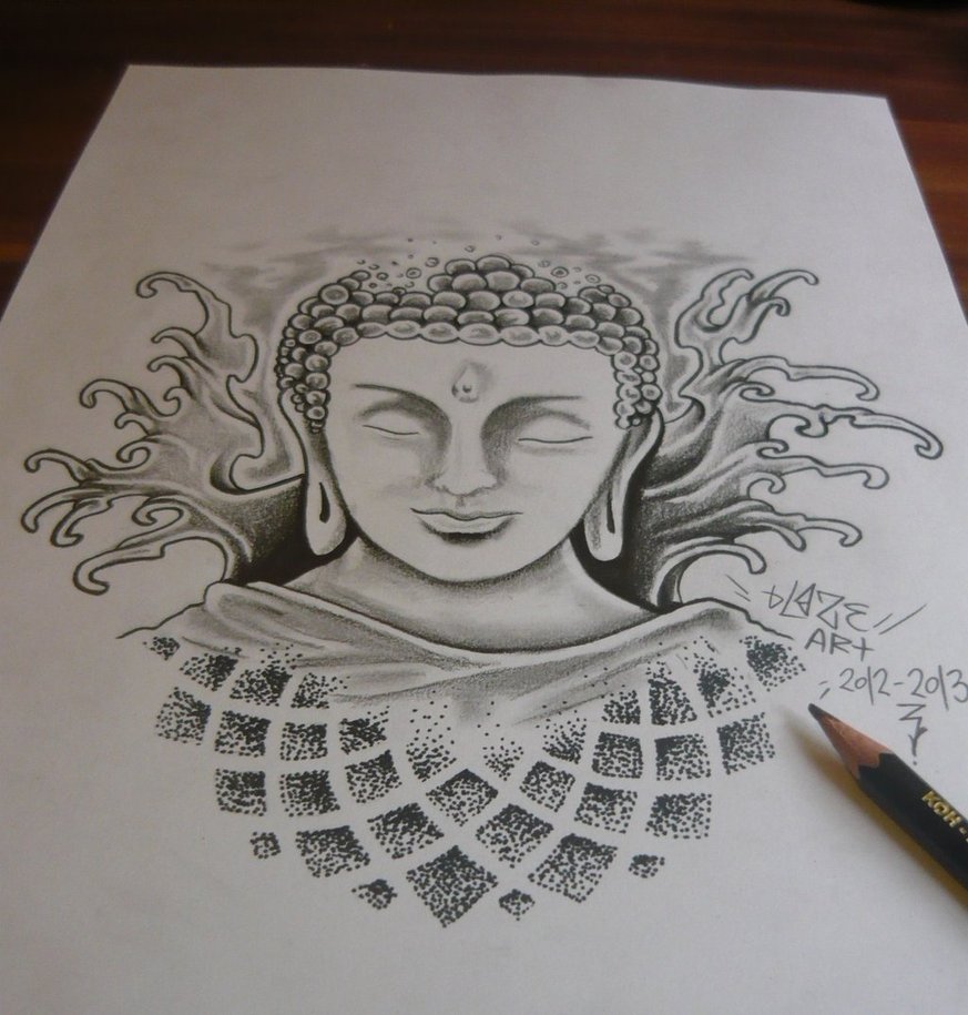 Gautama Buddha Portrait Drawing by Asp Arts - Fine Art America-sonthuy.vn
