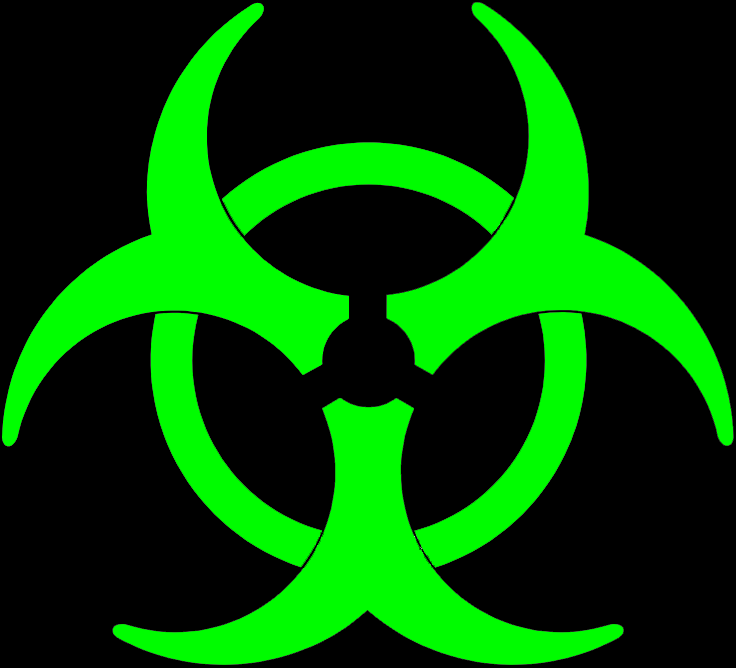 Green Biohazard Symbol Clip Art Library