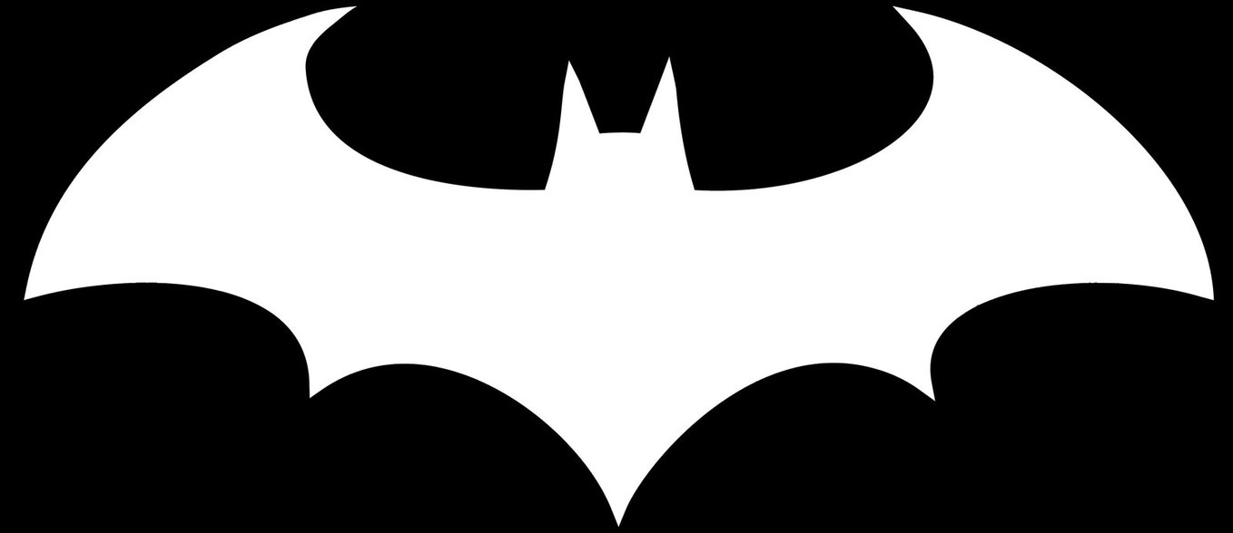 white batman logo vector - Clip Art Library