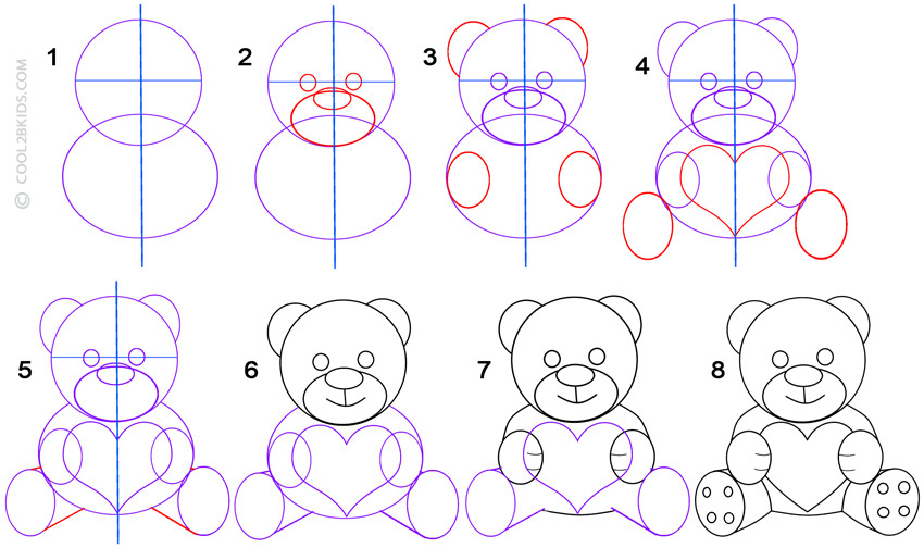 Clipart Of Teddy Bear For Theodore Roosevelt Clipart - Cartoon Bear Easy To  Draw, HD Png Download - vhv