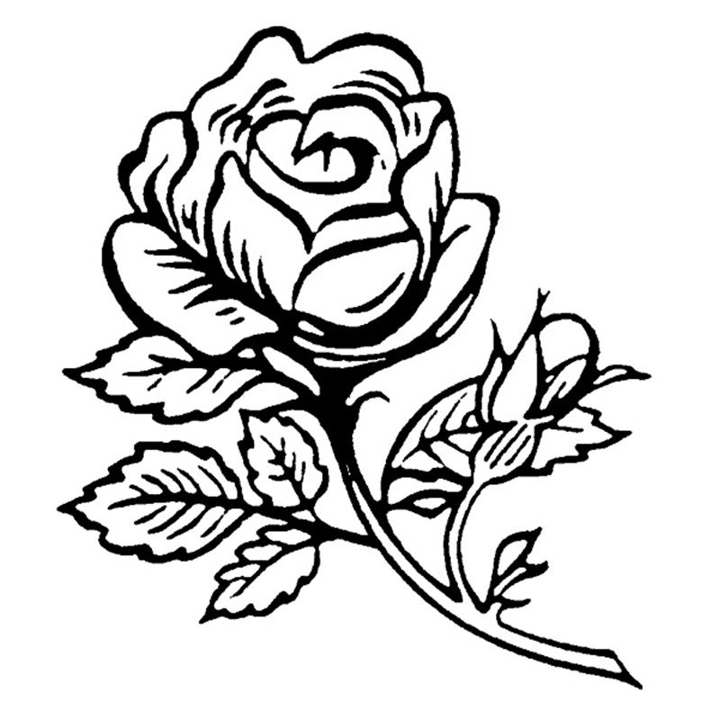Personal Impressions Single Rose Rubber Stamp | Hobbycraft