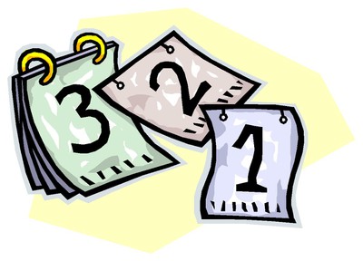 Countdown Calendar Illustration - Visual Representation of Time Ticking Down
