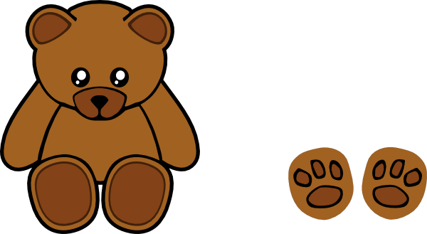 Stuffed Teddy Bear clip art - vector clip art online, royalty free 