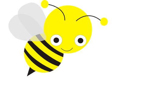 Pix For  Cute Bees Clipart