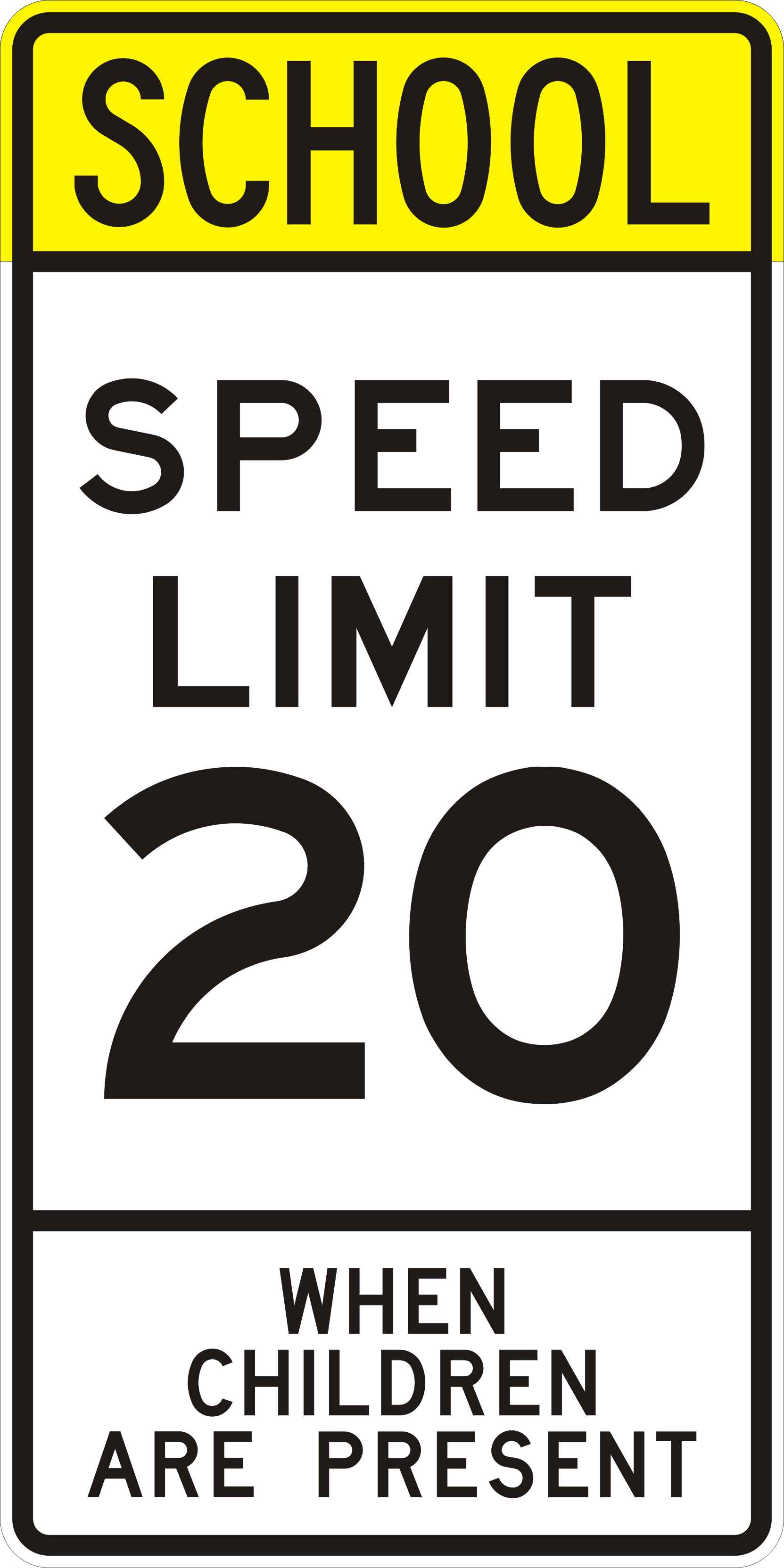 Speed Limit Sign 75 Clipart