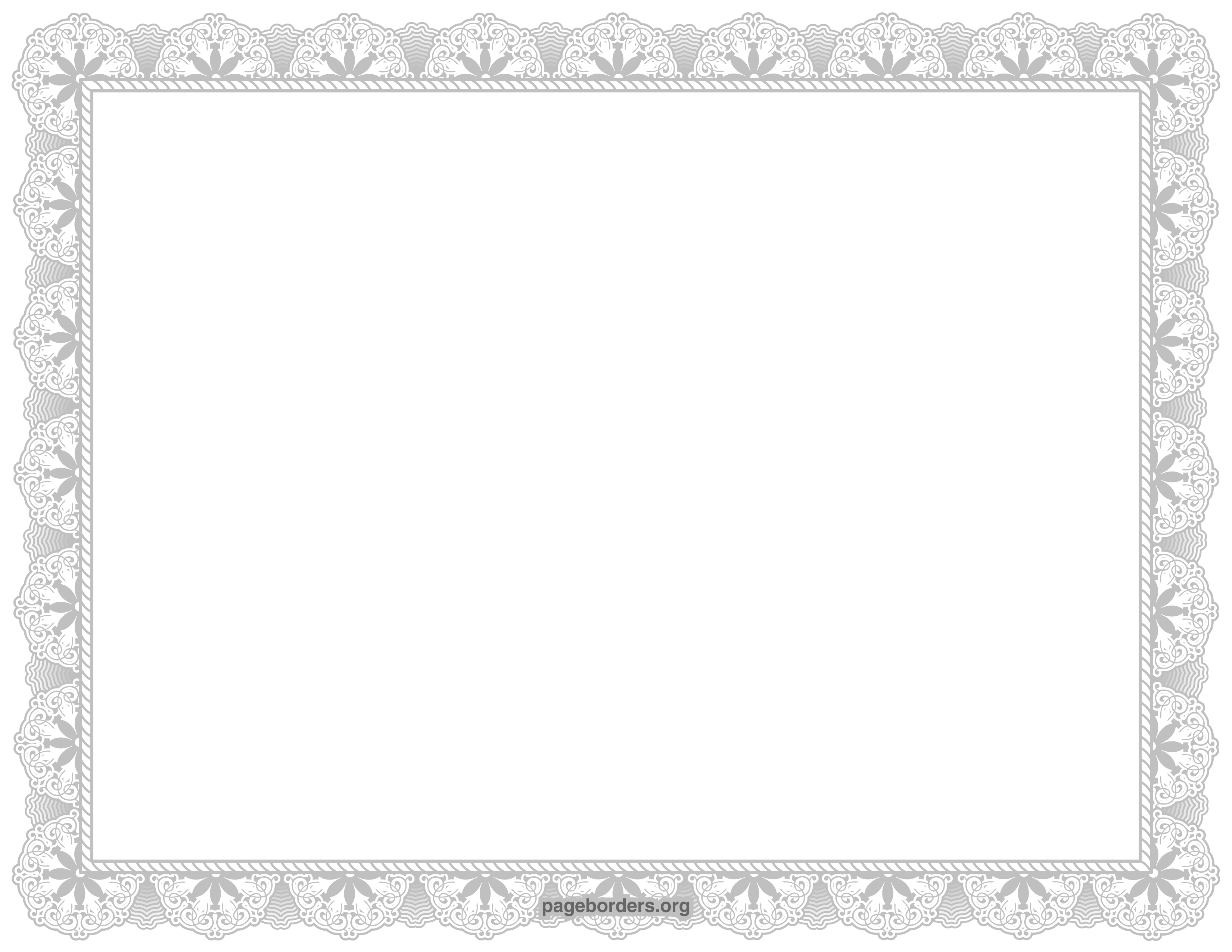 Certificate Border Image - Clipart library