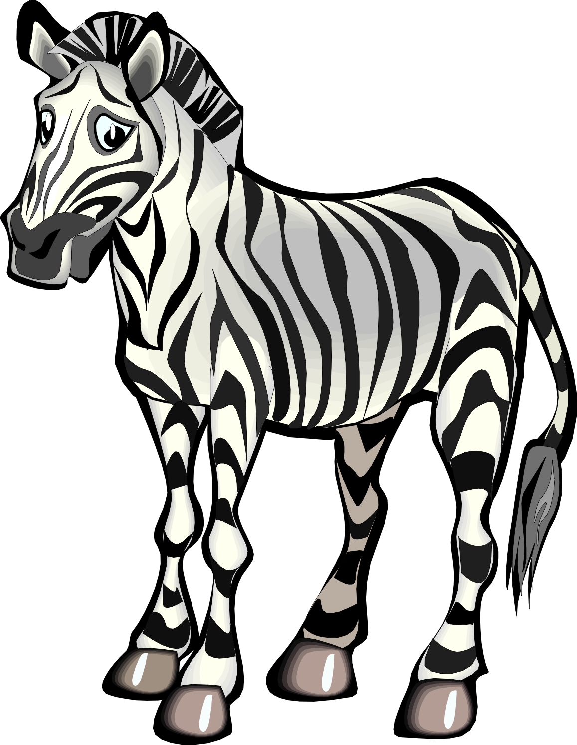 Zebra cartoon clipart