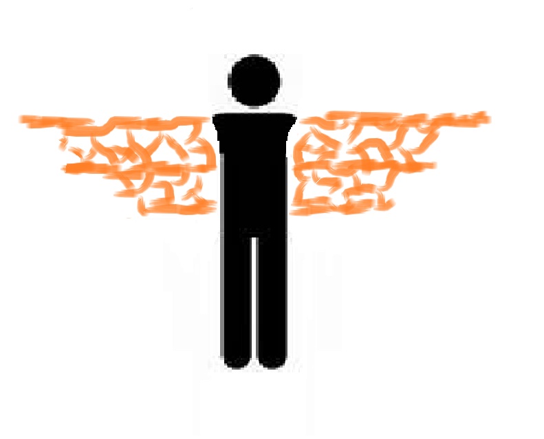 Human with Wings Symbol - Freedom, Creativity, and Aspiration
