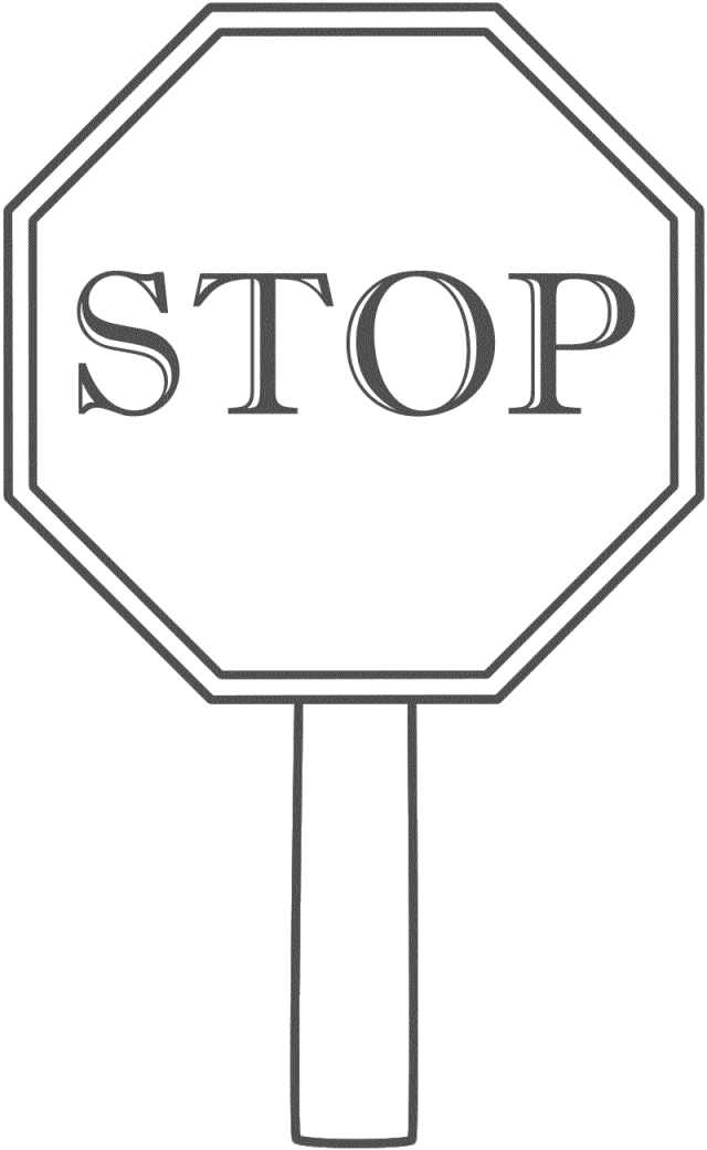 go sign clipart black and white