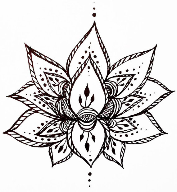 Free Lotus Drawing, Download Free Lotus Drawing png images, Free ...