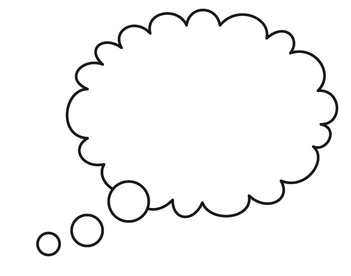 Printable Thought Bubbles - Clipart library