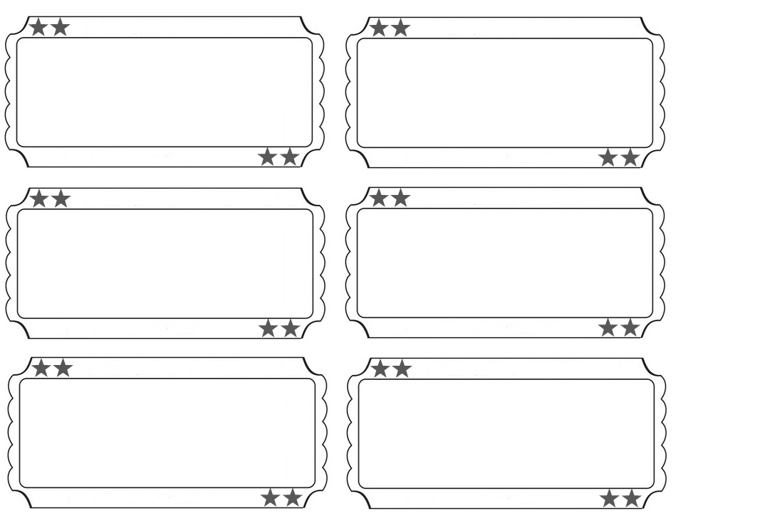 Blank Ticket Template - Free Vectors & PSDs to Download