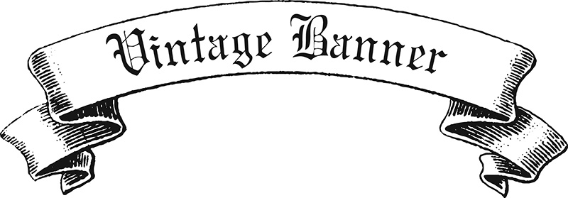 vintage vector banner png