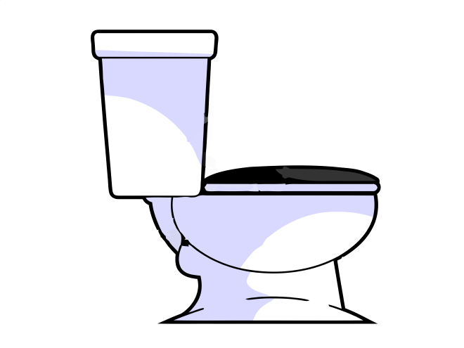 toilet cartoon