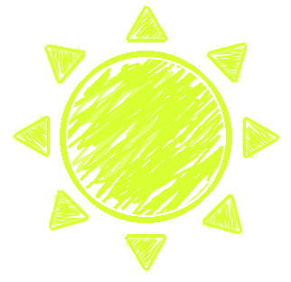 Cheerful Hand-Drawn Sun Illustration for Kids’ Content & Educational Sites