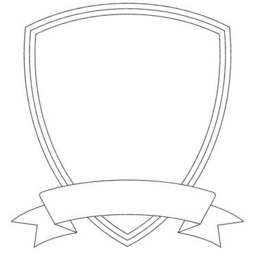 Coat Of Arms Template With Banner - Clipart library