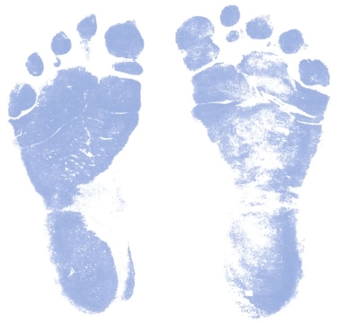 Baby Boy Footprints Clip Art - Clipart library