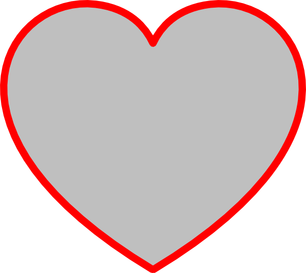 Outline Heart Shape - Clipart library