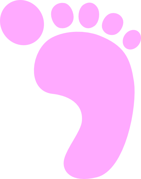 Pink Footprint Clip Art at Clipart library - vector clip art online 
