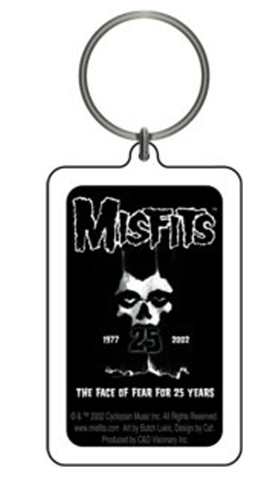 Misfits 25th Anniversary Keychain - Official Band Merchandise