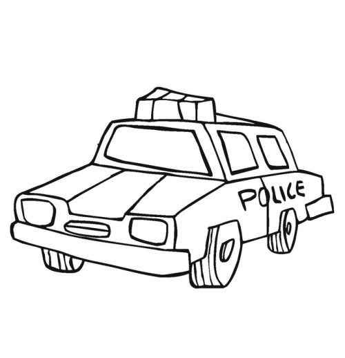 police car coloring pages - Clip Art Library