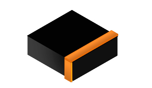 Modern Black Box with Orange Accent - Minimalist Product Packaging Design