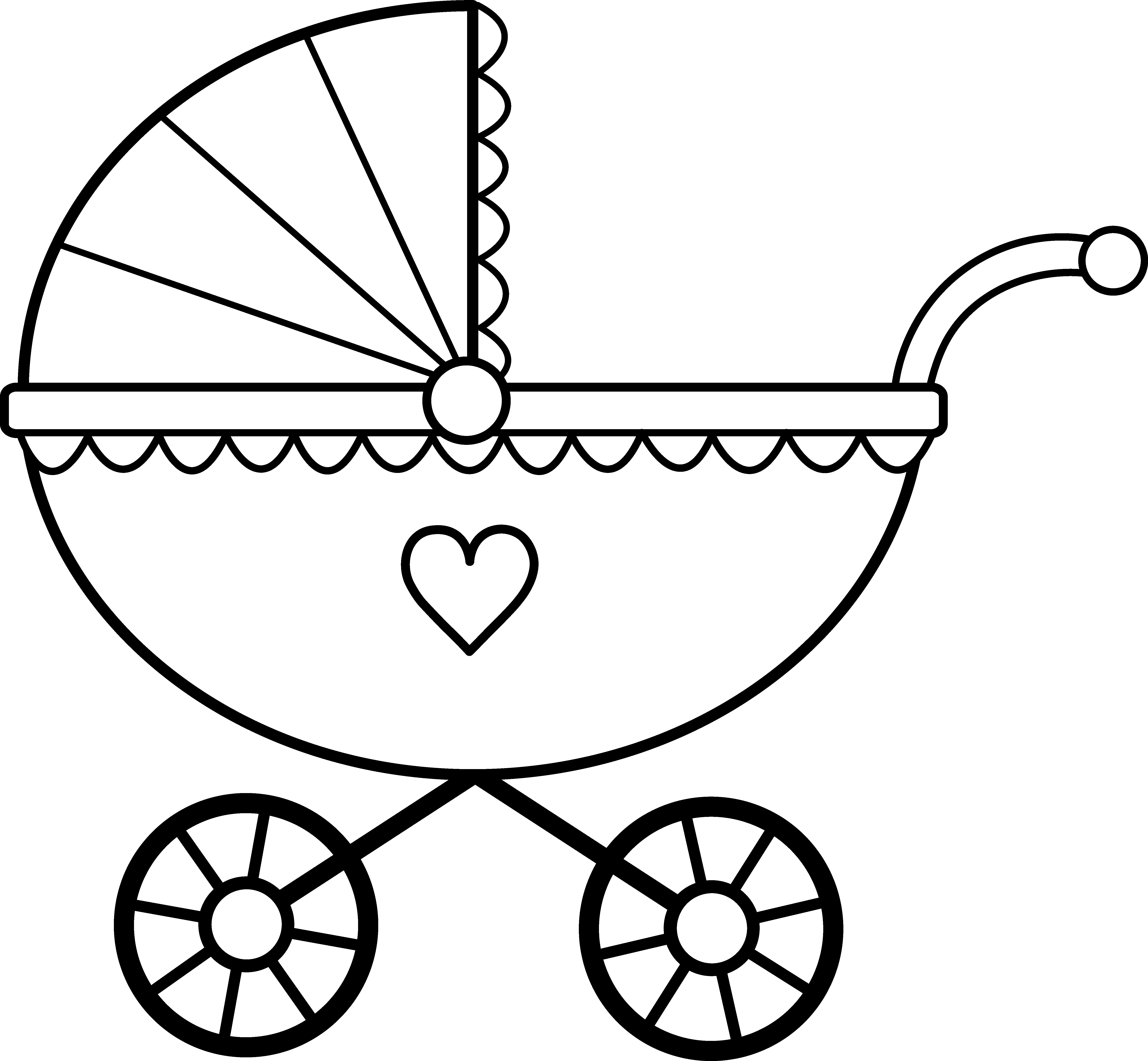 infant clip art black and white
