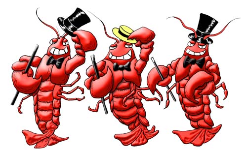 Fun Lobster Cartoon Illustration - Festive Seafood Mascot Art