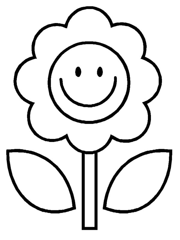 black and white animated flower