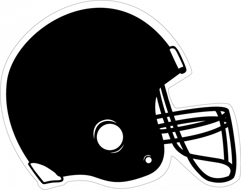 Black Football Helmet Template images