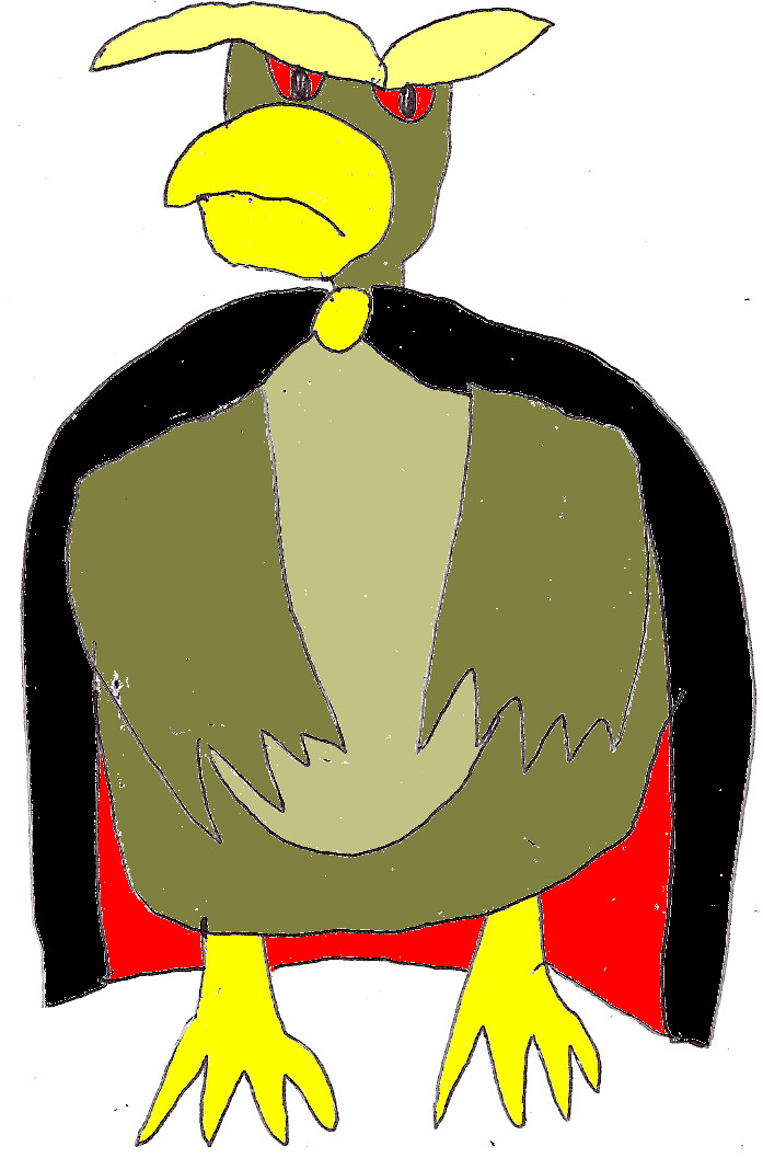 Mighty Avian Hero - Custom Cartoon Bird Character Design