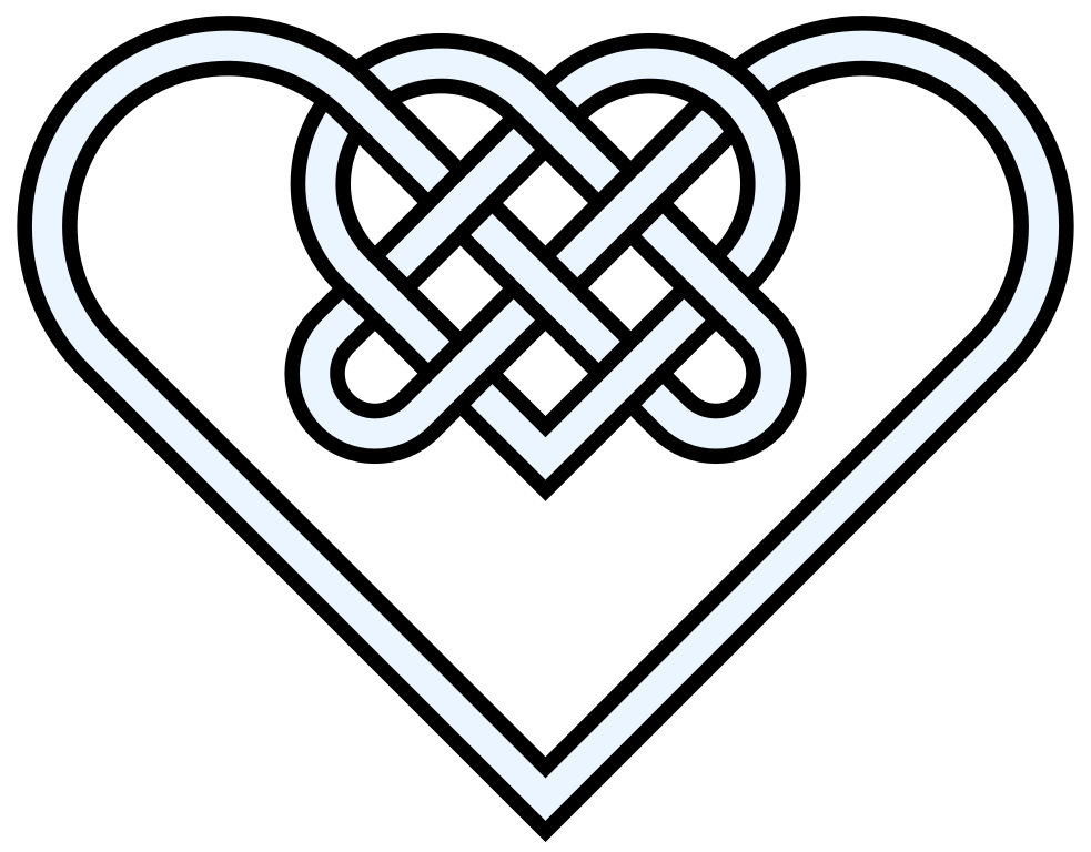 Celtic Heart Knot Symbol - Eternal Love & Unity Design