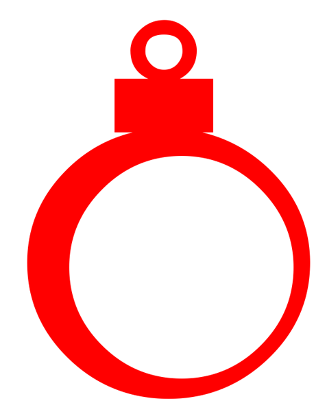 Red Christmas Ornament Icon - Free Vector Graphic for Holiday Design
