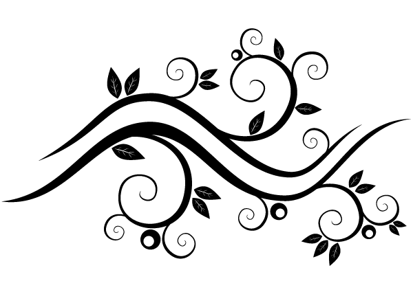 Vector Abstract Wavy Floral Design | Free Vector Graphics Download 