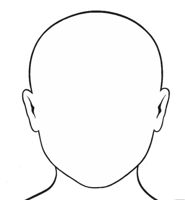 Empty Face Outline - Clipart library