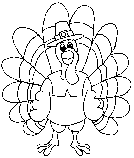 turkey face clip art black and white