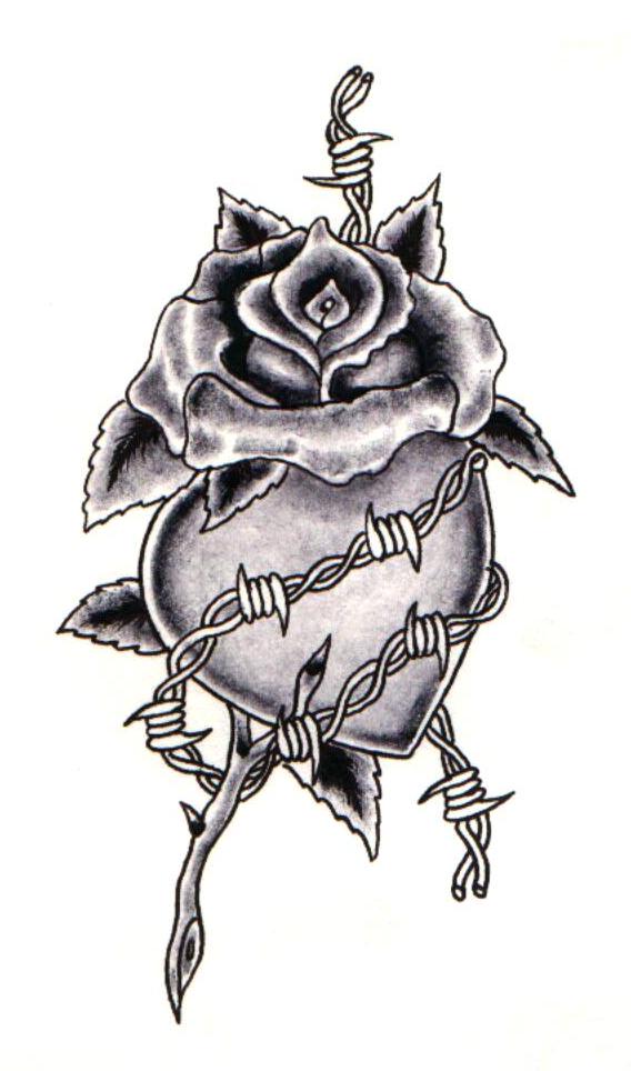 Heart Tattoo Roses Stock Illustrations  622 Heart Tattoo Roses Stock  Illustrations Vectors  Clipart  Dreamstime