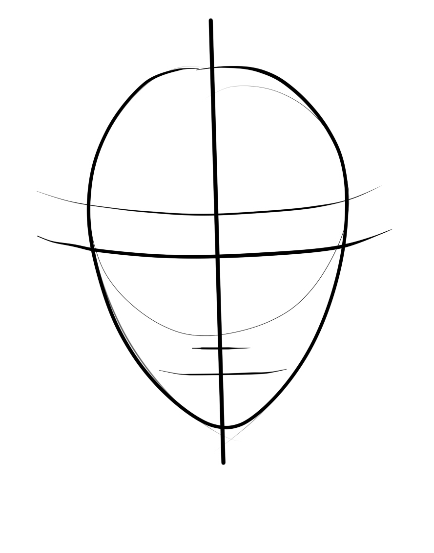 drawing face template