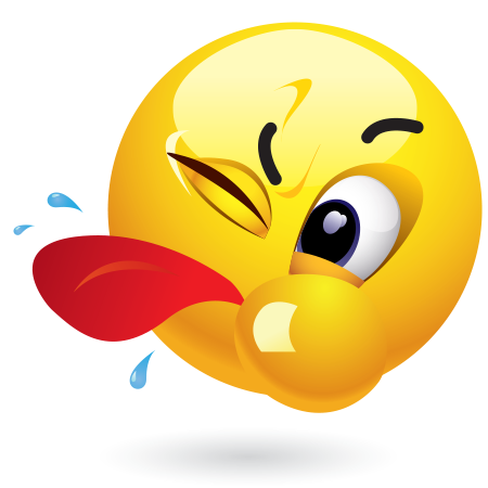 Raspberry Face Emoji Clipart