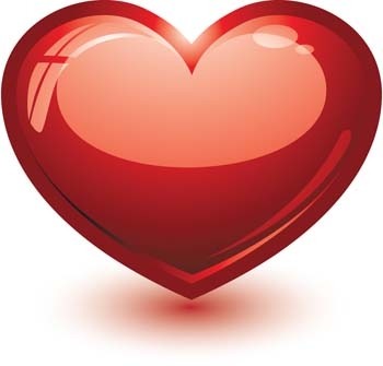 Red Heart Icon - High-Quality Vector Graphic for Love & Romance Themes