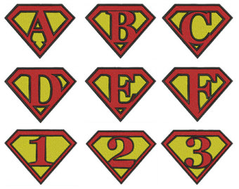 Superman Alphabet Schriftart