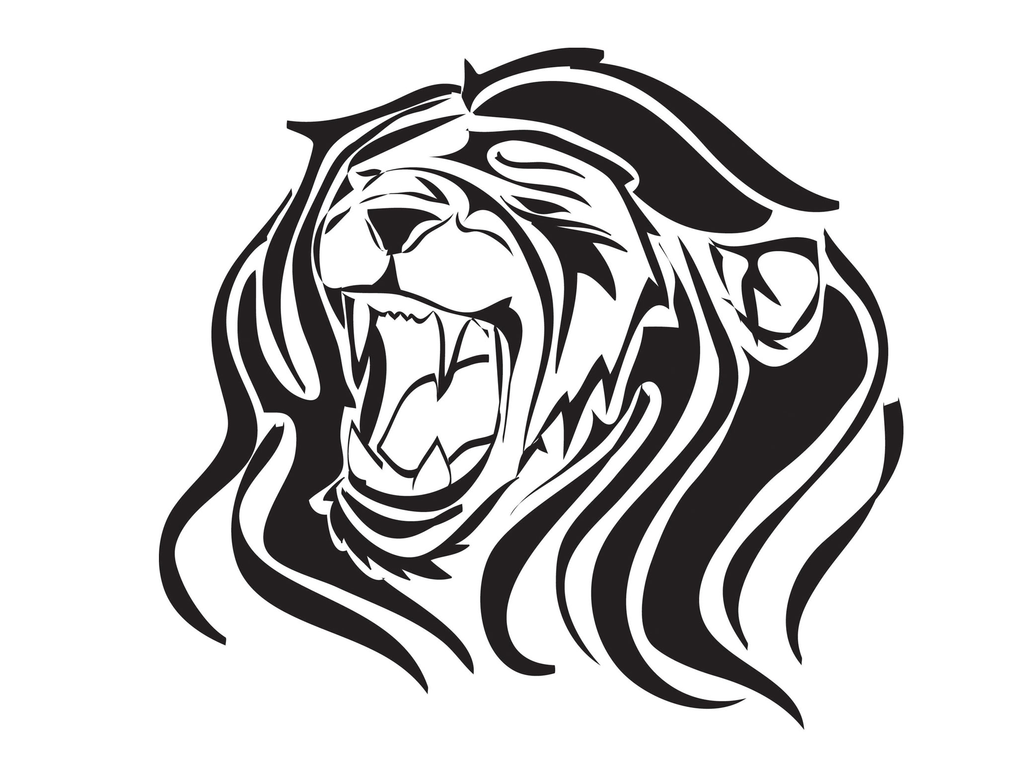 Images Of Roaring Lions - Clipart library