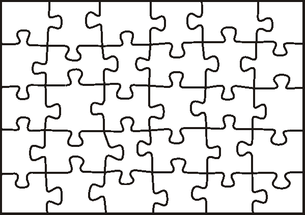 Puzzle Template Transparent Image​